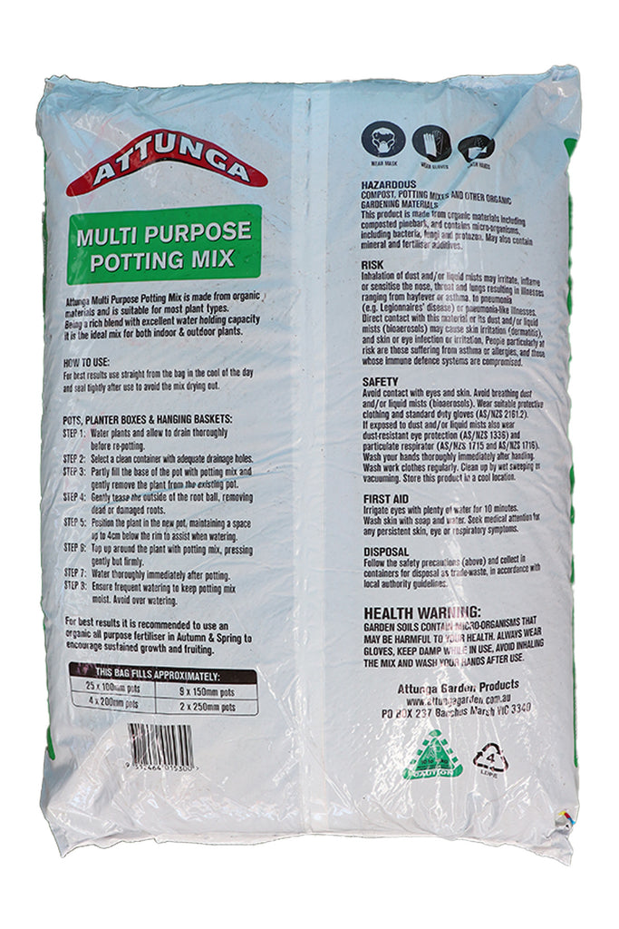 Attunga Multi Purpose Potting Mix package