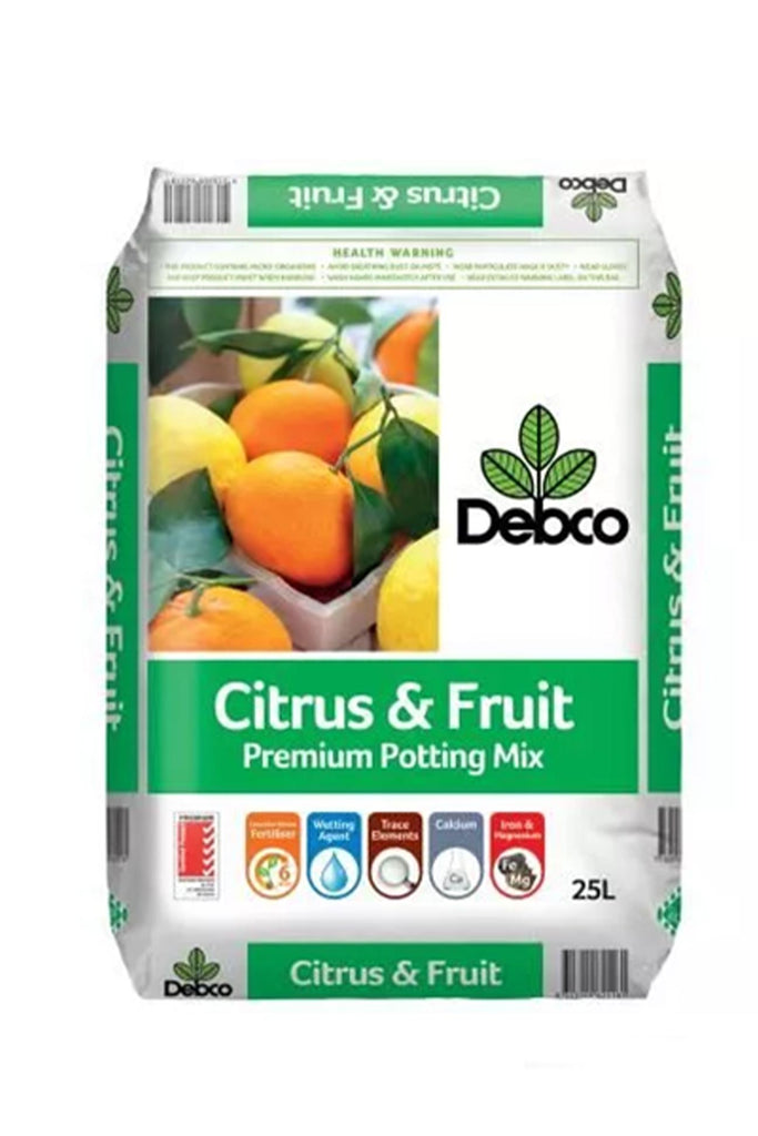 Debco Citrus & Fruit Premiun Potting Mix in a 25 litre bag