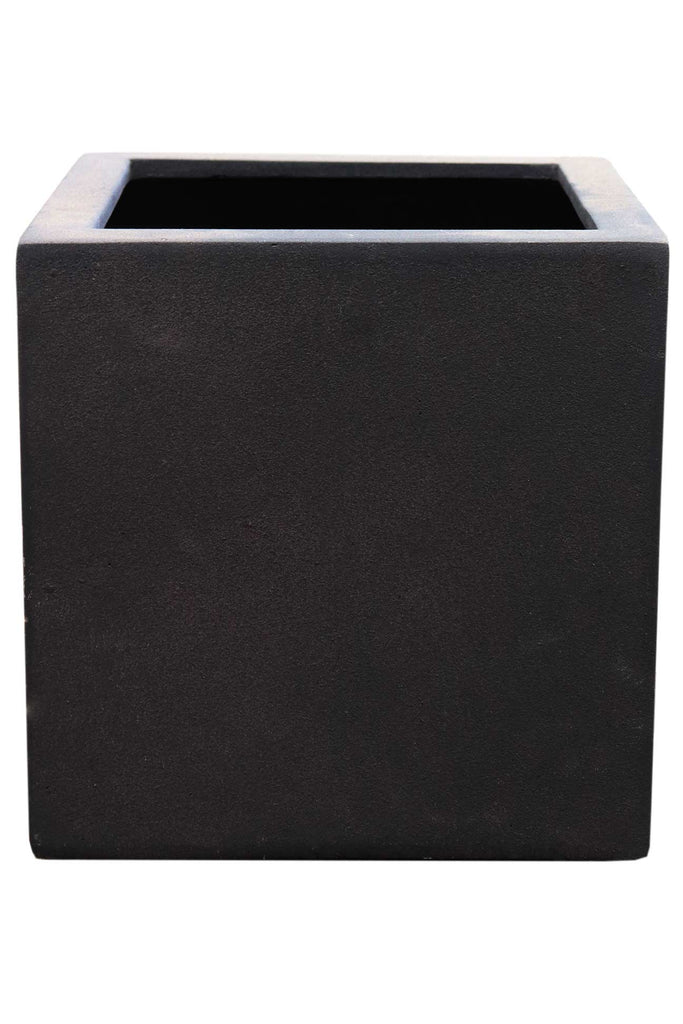 Moscow GRC Charcoal Cube planter pots