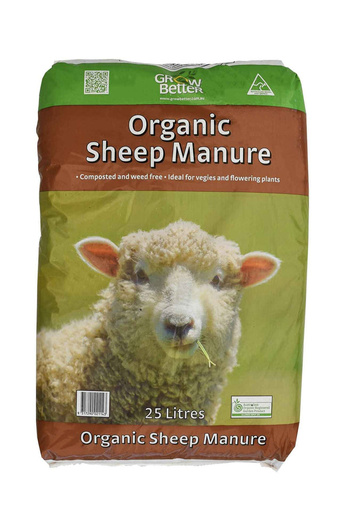 A Bag Of Grow Better Organic Sheep Manure 25 Litres